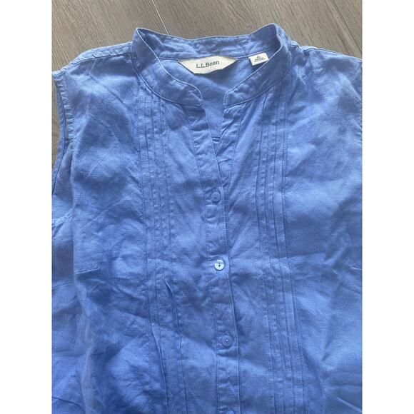 L.L. Bean Women’s Knee Length Pin Tucked Bodice Pleated Sleeveless Dress 6 - Picture 7 of 10